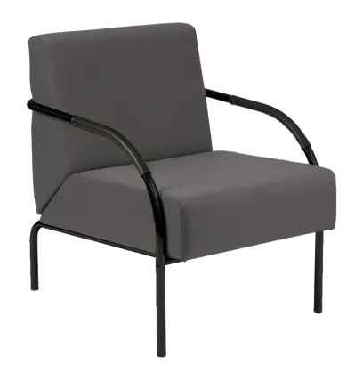 SPA 1 černý lak, látka SUE S 24 - látka tmavě šedá